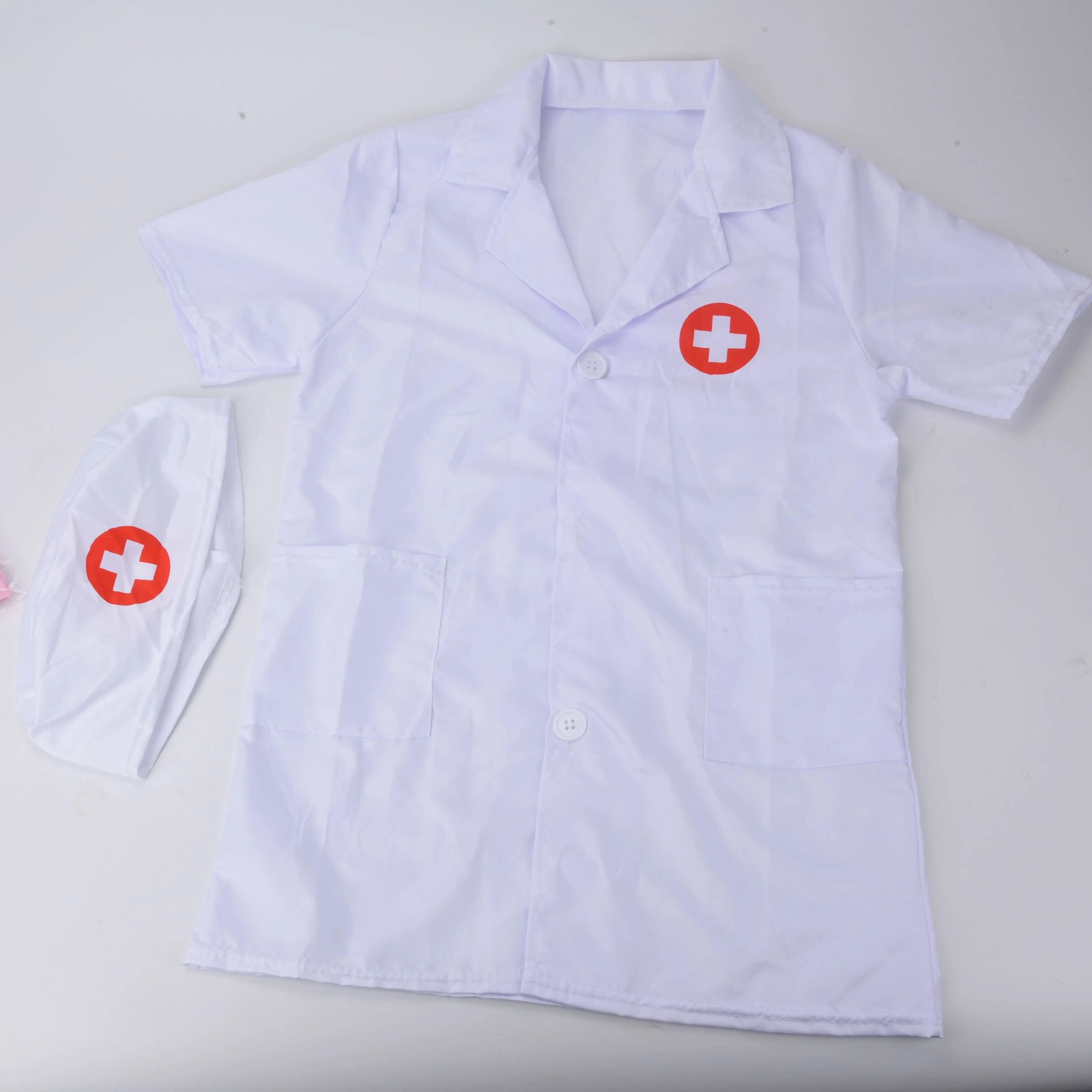 Ropa de médico de manga corta, enfermera, ropa de rendimiento para niños, juguetes familiares