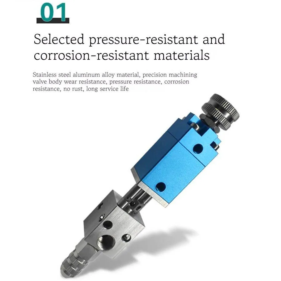 YB-21A Precision Stainless Steel Pneumatic Valve Adjustable Glue Dispensing Valve Single Liquid Compound Pneumatic Control Valve
