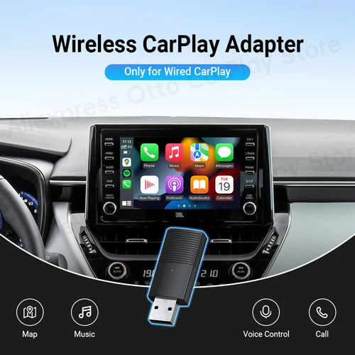 Adaptador CarPlay inalámbrico para Mercedes A B CLA CLS GLA GLE Clase E Cabriolet 2016 a 2024, accesorios para coche