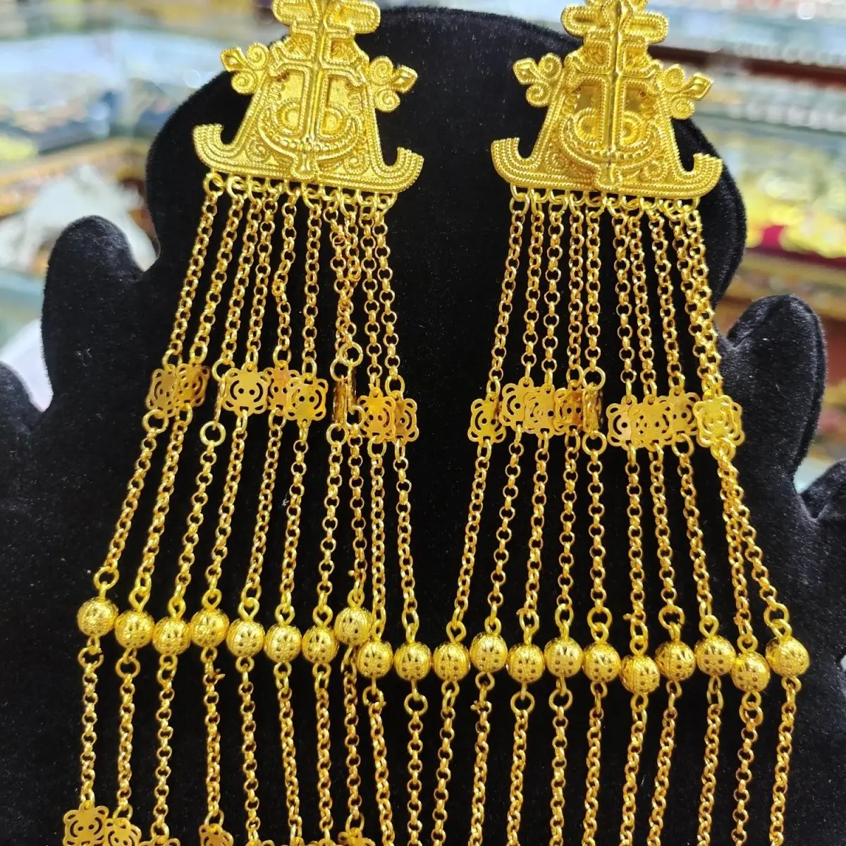 

Liangshan Yi модный этнический стиль не выцветает грязь или аксессуары с бахромой