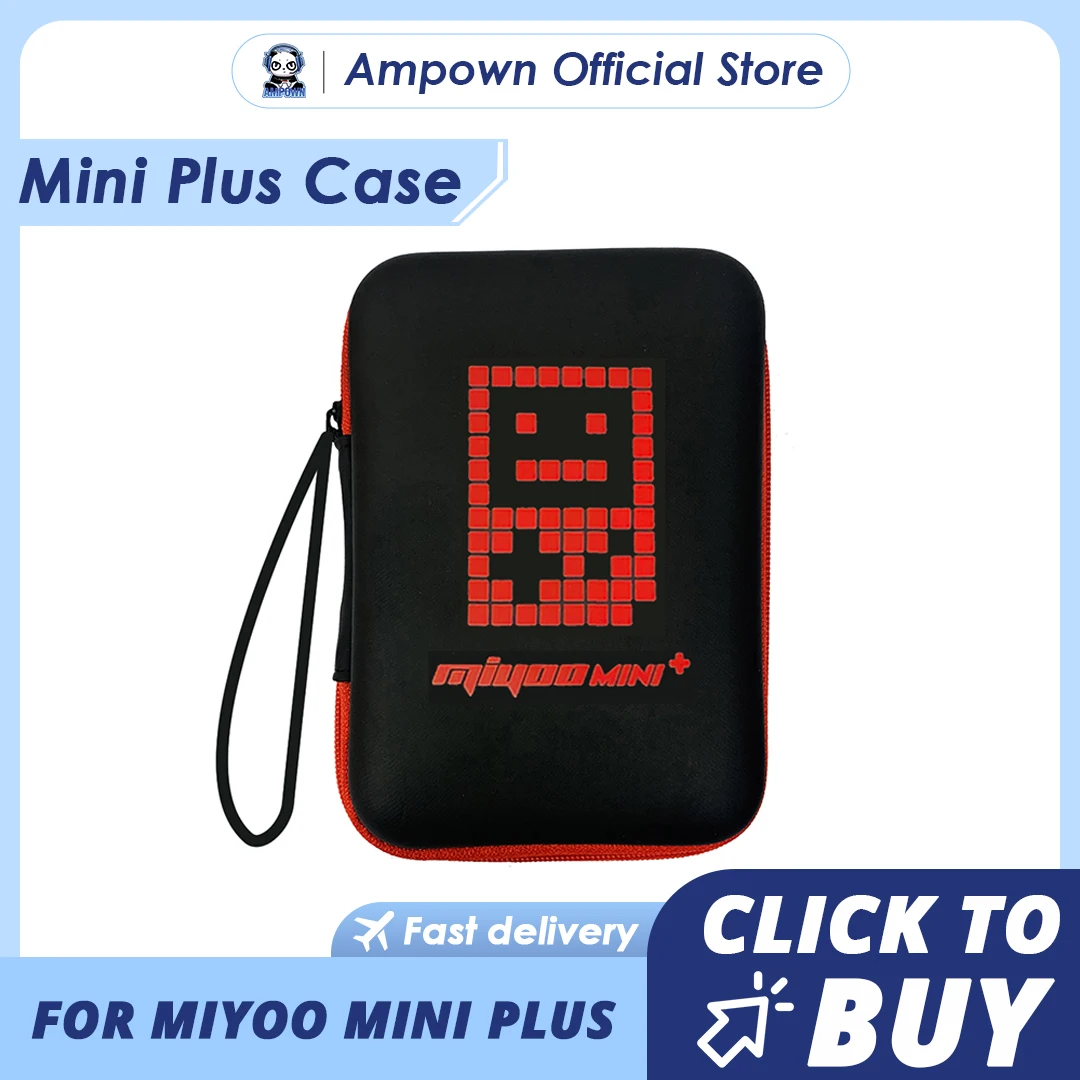 Original Miyoo Mini Plus Protective Case Suitable for Miyoo Retro Handheld Game Console Portable Storage Bag Dustproof Anti-fall