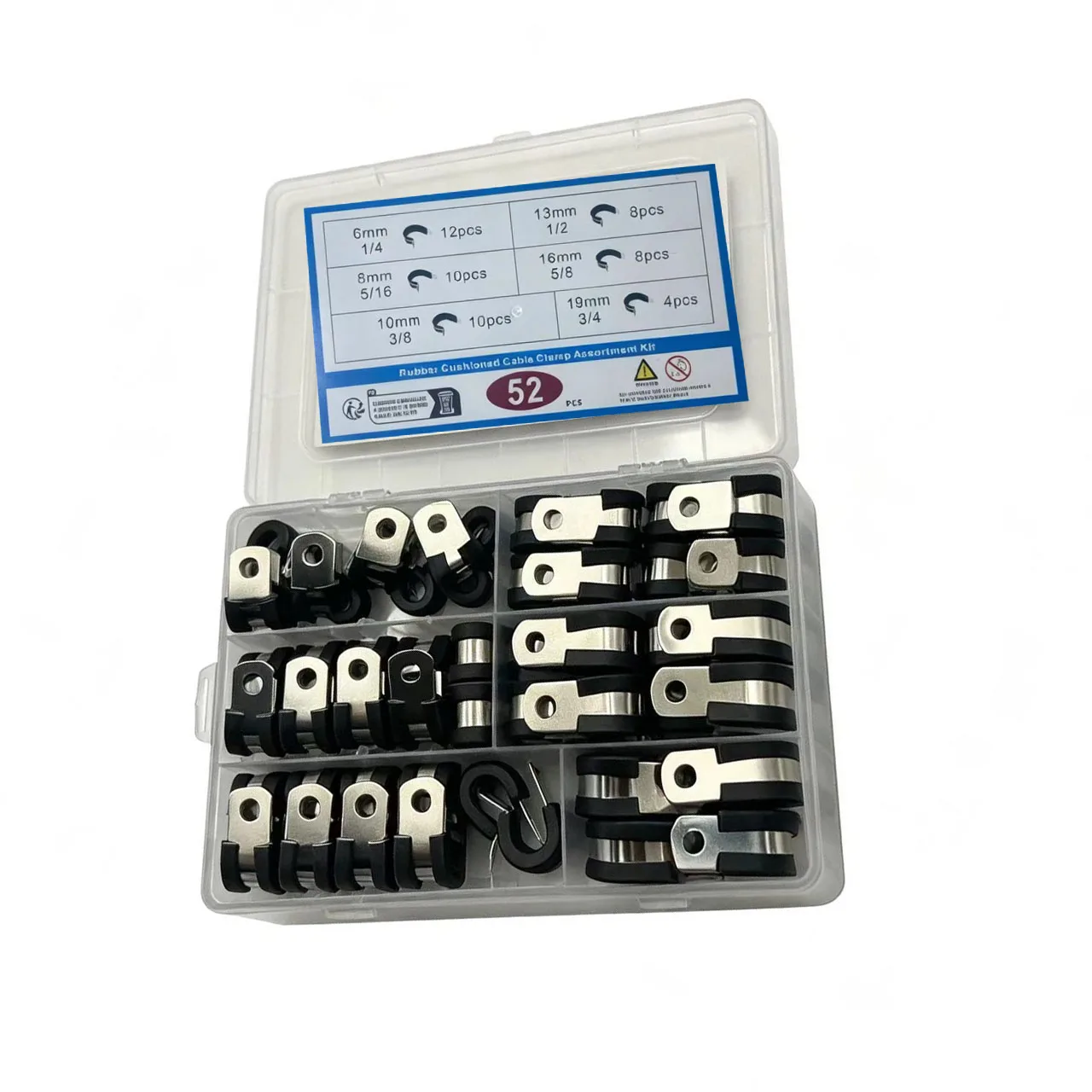 rubber-padded-stainless-steel-cable-fasteners-suitable-for-and-flexible-cable-types-requiring-vibration-isolation-support