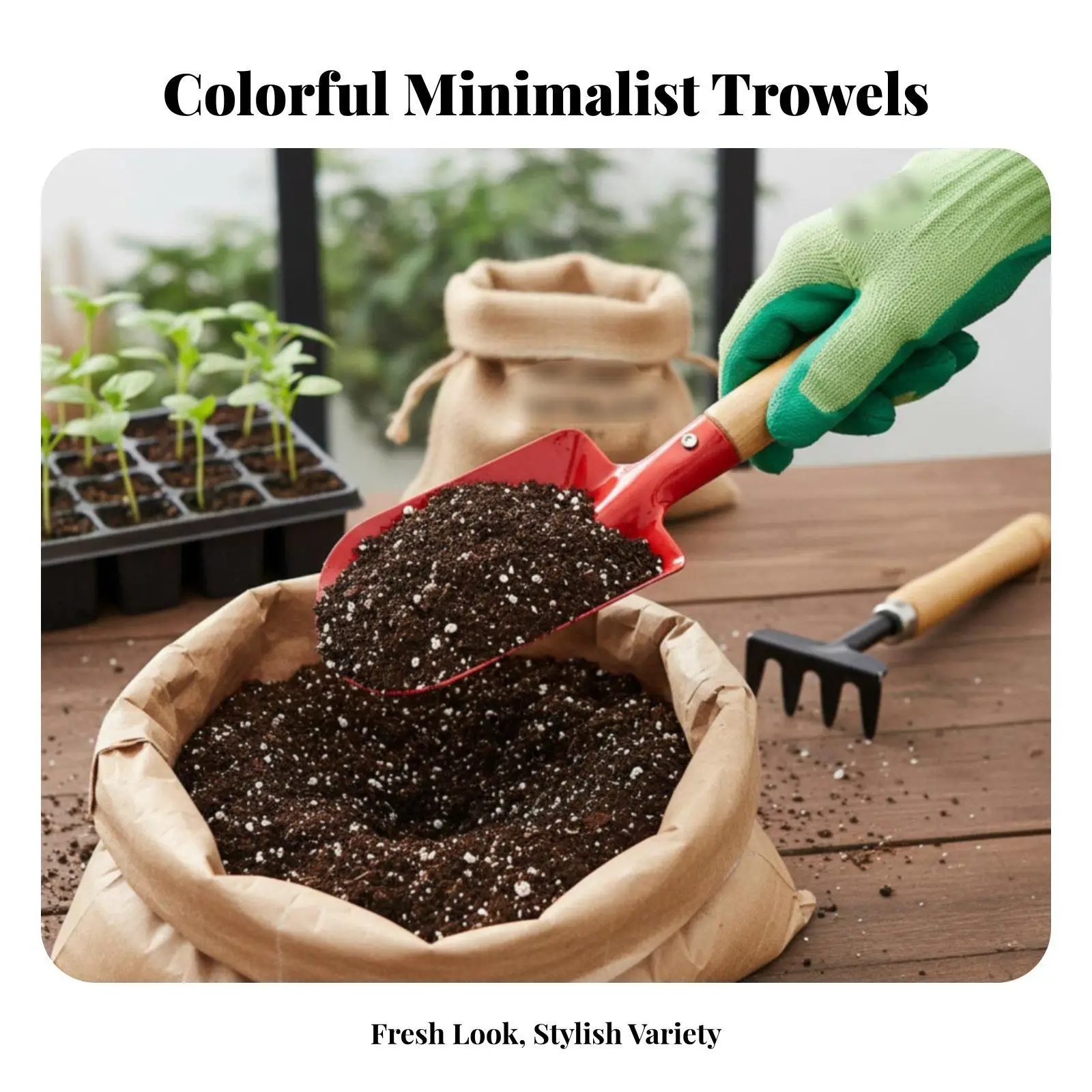 Mini Gardening Small and Portable Small Planting Lightweight Wood