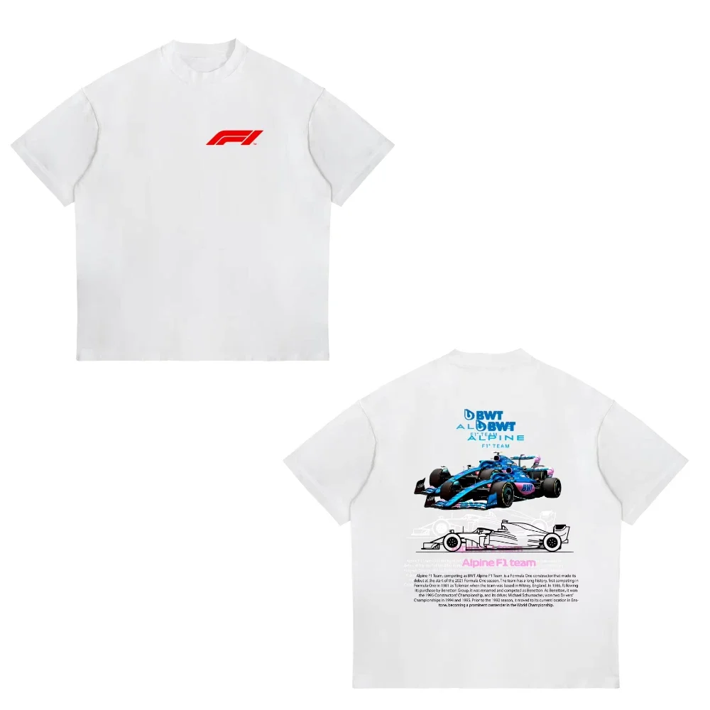 

F1 T-shirts for Women New in Tops and Cotton T-shirts Cotton Men Clothing Y2k Oversized GYM Graphic Sexmachine Vintage T-shirt