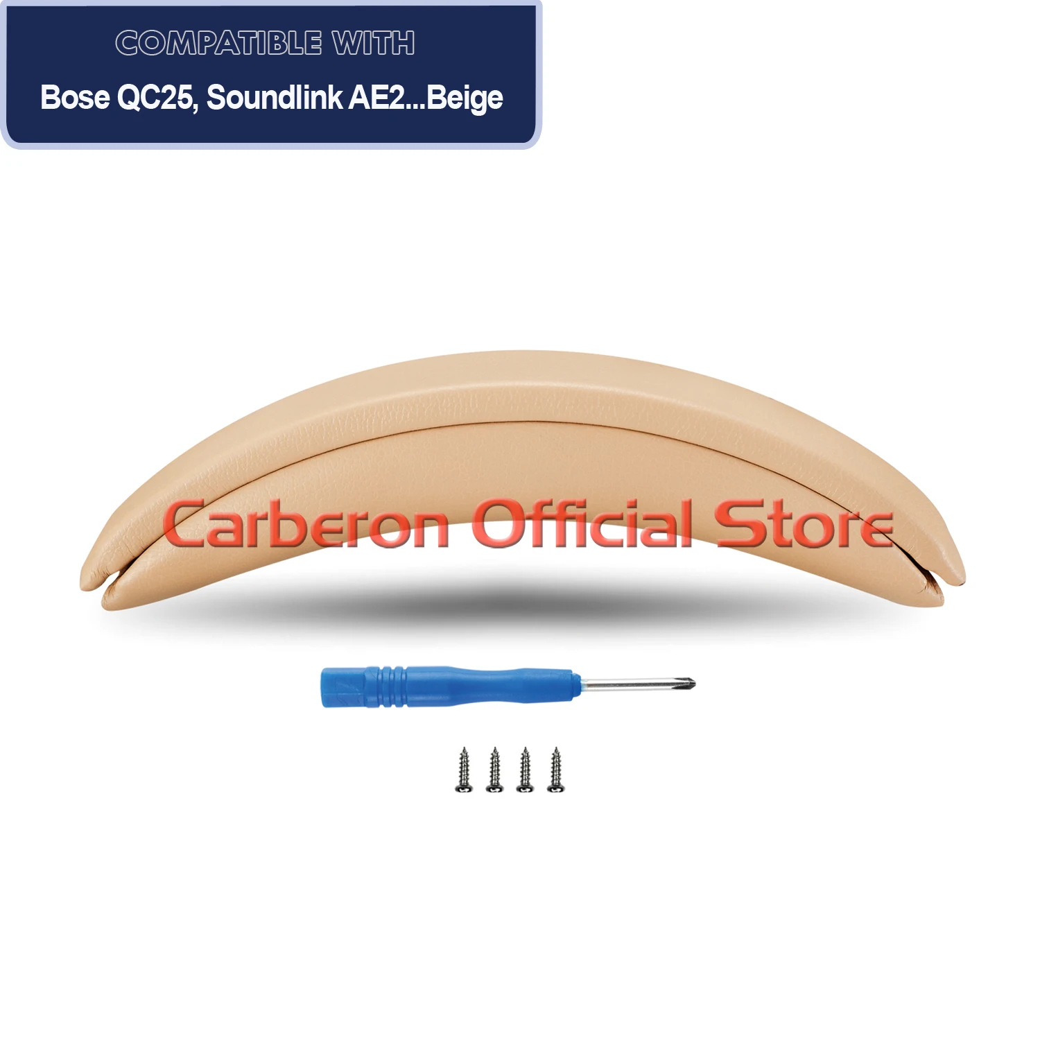 Carberon Replacement Headband for Bose QuietComfort 25 (QC25) and SoundLink AE2 Headphones,Beige