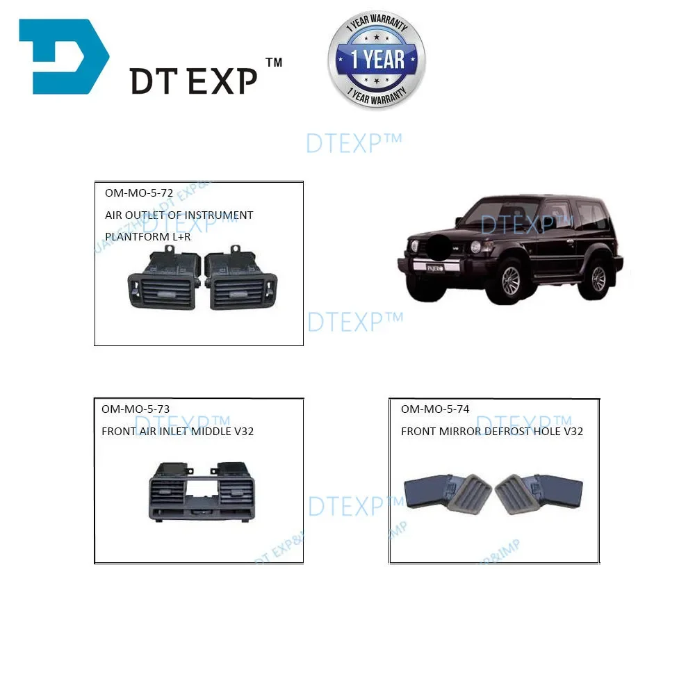 1 ALI Air Condition Outlet for Pajero V30 MB775263 Instrument Panel for Montero V40 Ac Vent Defrost Hole Cover for Shogun V20