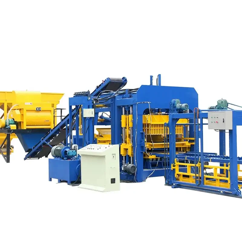 Automatic QT4-25 Brick Molding Machine For Construction Hollow Block Maker From Concrete Material 220V For Cement