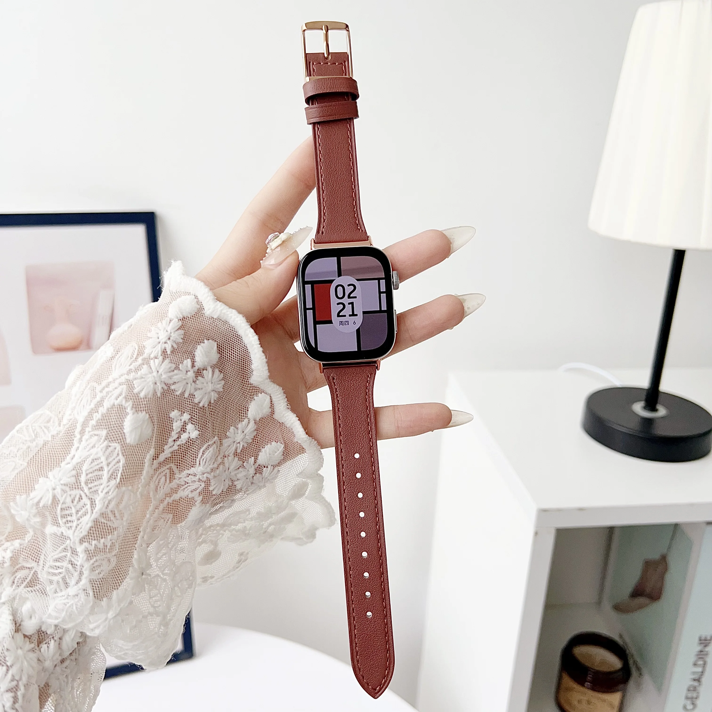 NEW Classic buckle with plain leather strap For Huawei Watch FIT3 Smartwatch strap for men girl lady FOR huawei fit3