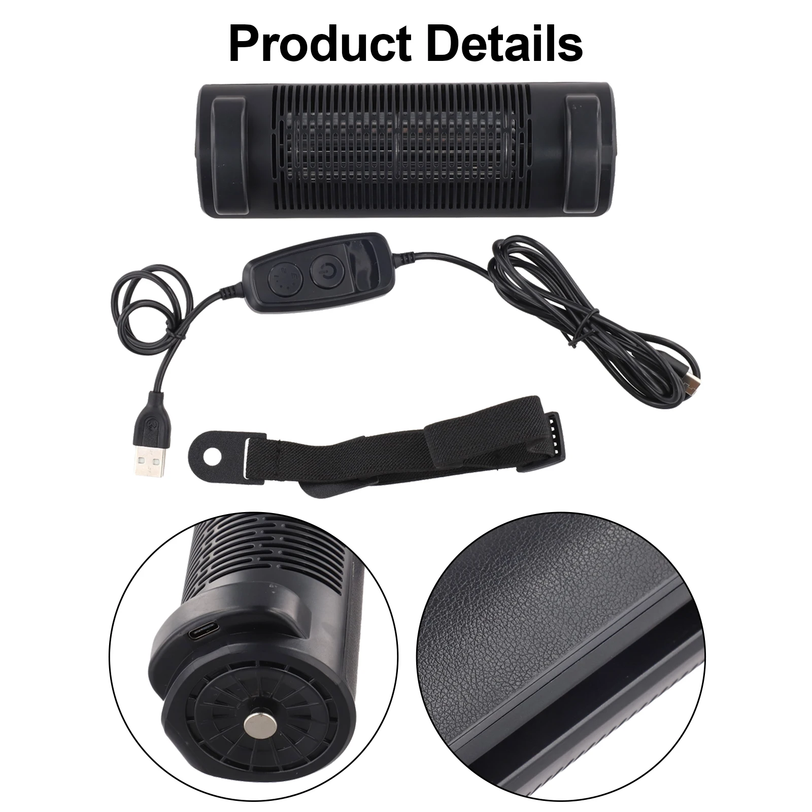 

Seat Back Fan SUV Seat Back Cooler Mini USB Car Fan Fits Various Vehicle Seats Innovative Lanyard Design OEM Number NO