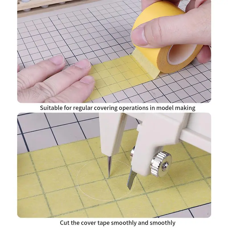 Adjustable Masking Tape Circular Cutting Tool Cutting Diameter: 4mm-100mm Circle Cutter Model Hobby Craft Tool