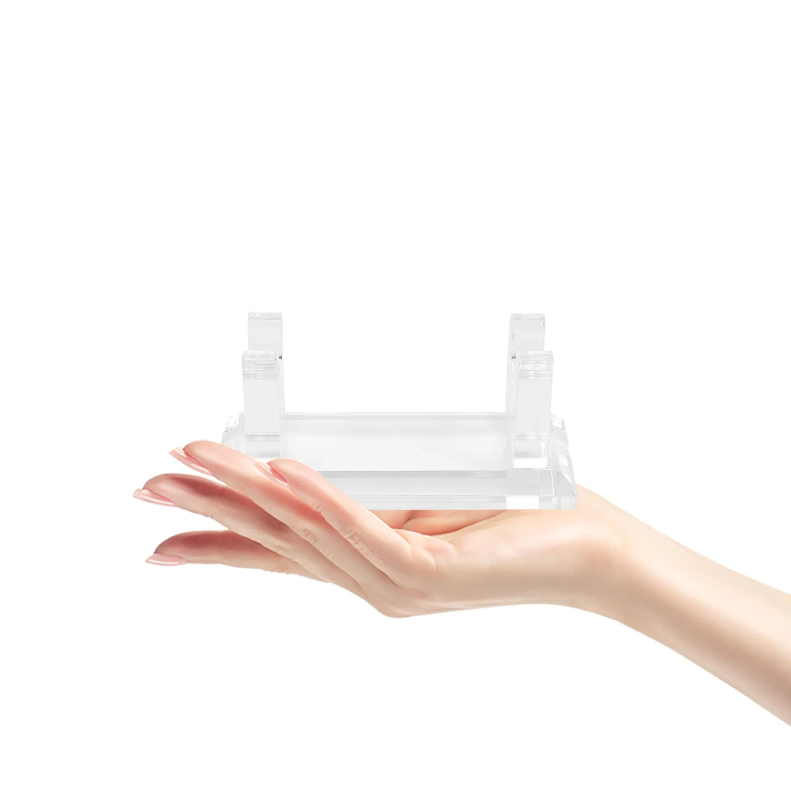 حامل عرض أكريليك رف تخزين شفاف للمنزل والمكتب والمدرسة يستخدم حامل قلم منظم فرشاة ماكياج المكتب