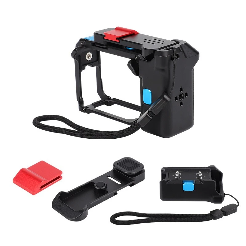 Street Shooting Handle Suitable for Shadow Stone Insta360AcePro2 Metal Quick Release Rabbit Cage Sports Camera Street Protection