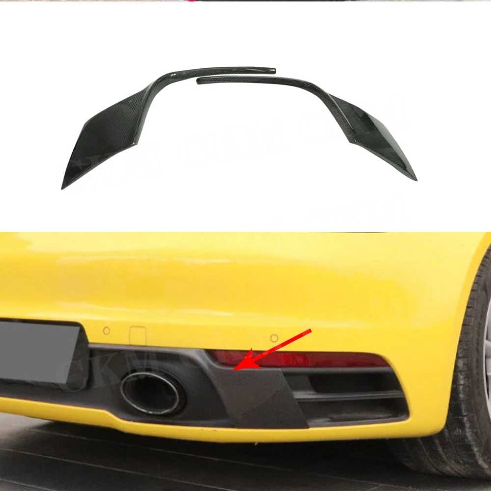 

CKMUUER Forged Carbon Fiber Side Fender Vent Trim Cover For Porsche 911 992 2019+ Car Boot Exhaust Guard Plate Splitter Body Kit