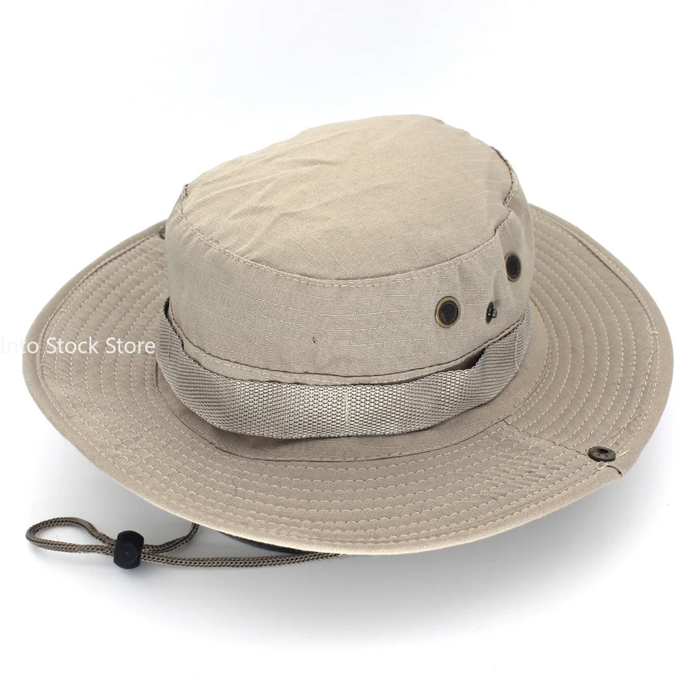 New Bucket Hats Outdoor Jungle Camouflage Bob Camo Bonnie Hat Fishing Camping Barbecue Cotton Mountain Climbing Hat