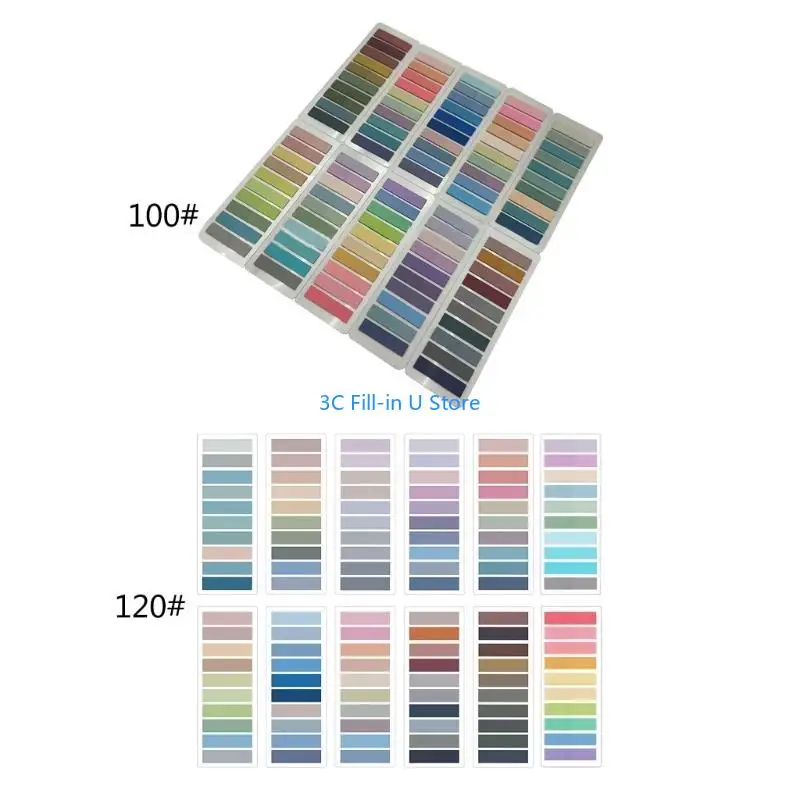 علامات تبويب G8TA Sticky Morandi Markers القابلة لإعادة تحديد موقع الشريط 2400pcs/2000pcs