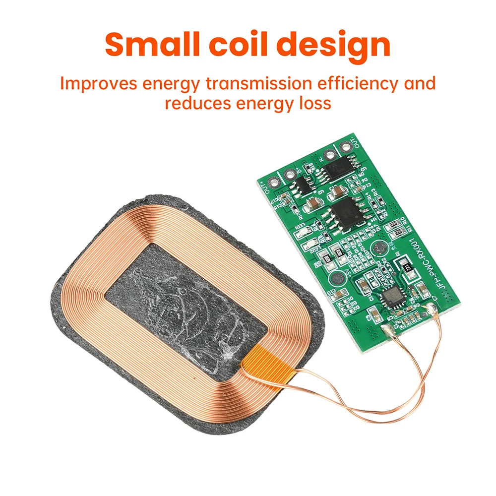 5W Kabelloses Ladeempfängermodul 3,7V Batterie-Lade- und Entladefunktion für Batterie-Schreibtischlampe und Kopfhörer-Modifikation – Detail 5