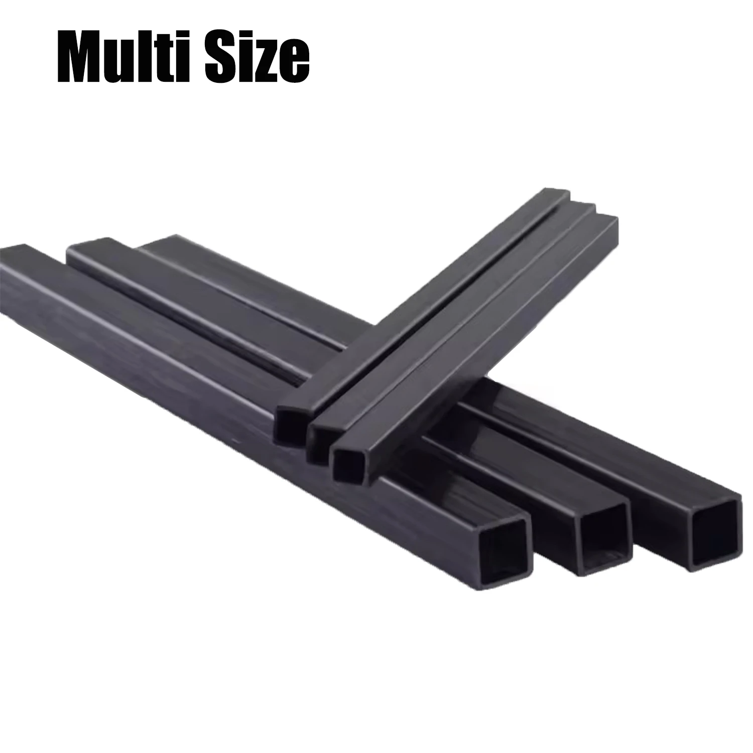 6/2 stuks Koolstofvezel Vierkante Buis Hoge Sterkte Lengte 250mm 500mm Buitendiameter 3mm 4mm 5mm 6mm 8mm 10mm