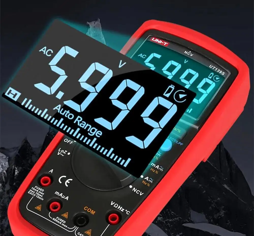 UNIT UT139S Multimeter Professional True RMS Digital Multimeters Temperature Probe LPF pass (low pass filter) function