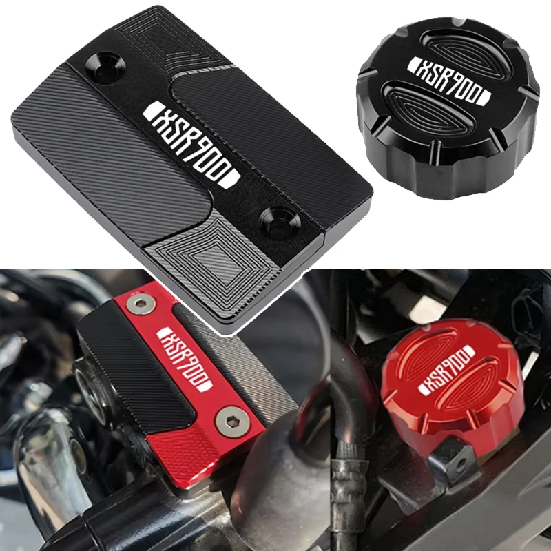 

Newest Motorcycle CNC Front & Rear brake Fluid Cylinder Master Reservoir Cover Cap For Yamaha XSR900 Tracer XSR 900