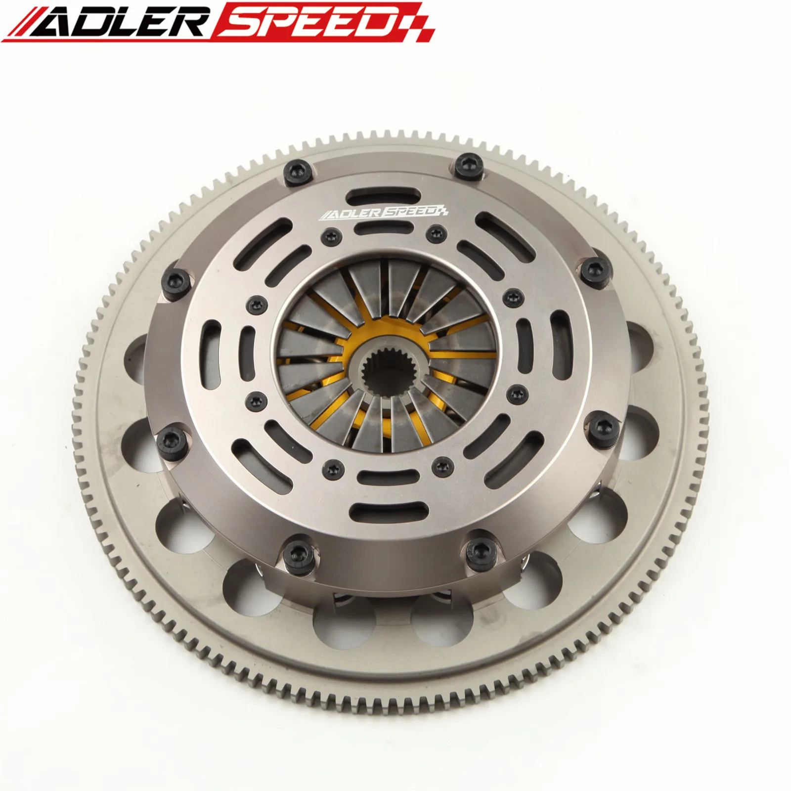 ADLERSPEED  	 Sprung Twin Disc Clutch Kit For 97-05 AUDI A4 QUATTRO B5 B6 98-05 VW PASSAT 1.8T