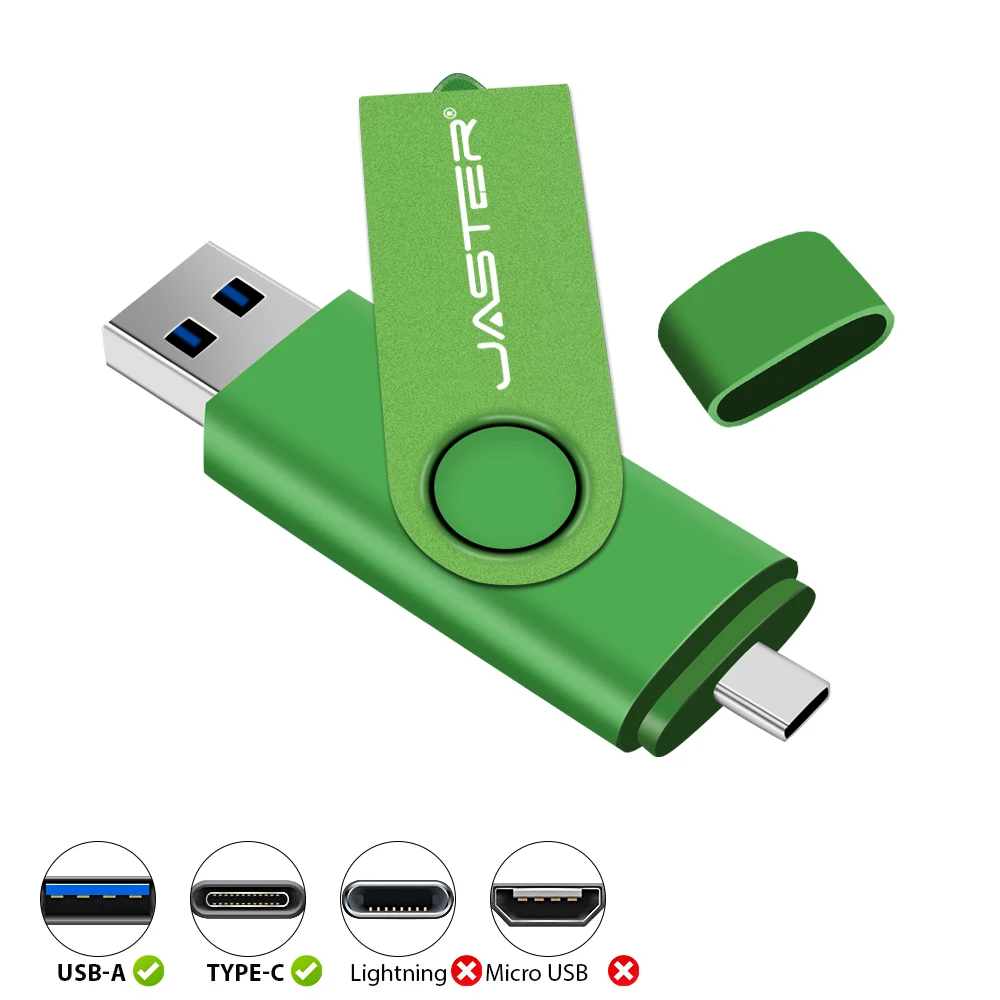 Pendrive Type C OTG USB Flash Drive 128GB 64GB 32GB 16GB 8GB 4GB USB Memory Stick Pendrive High Speed for Type-C Device