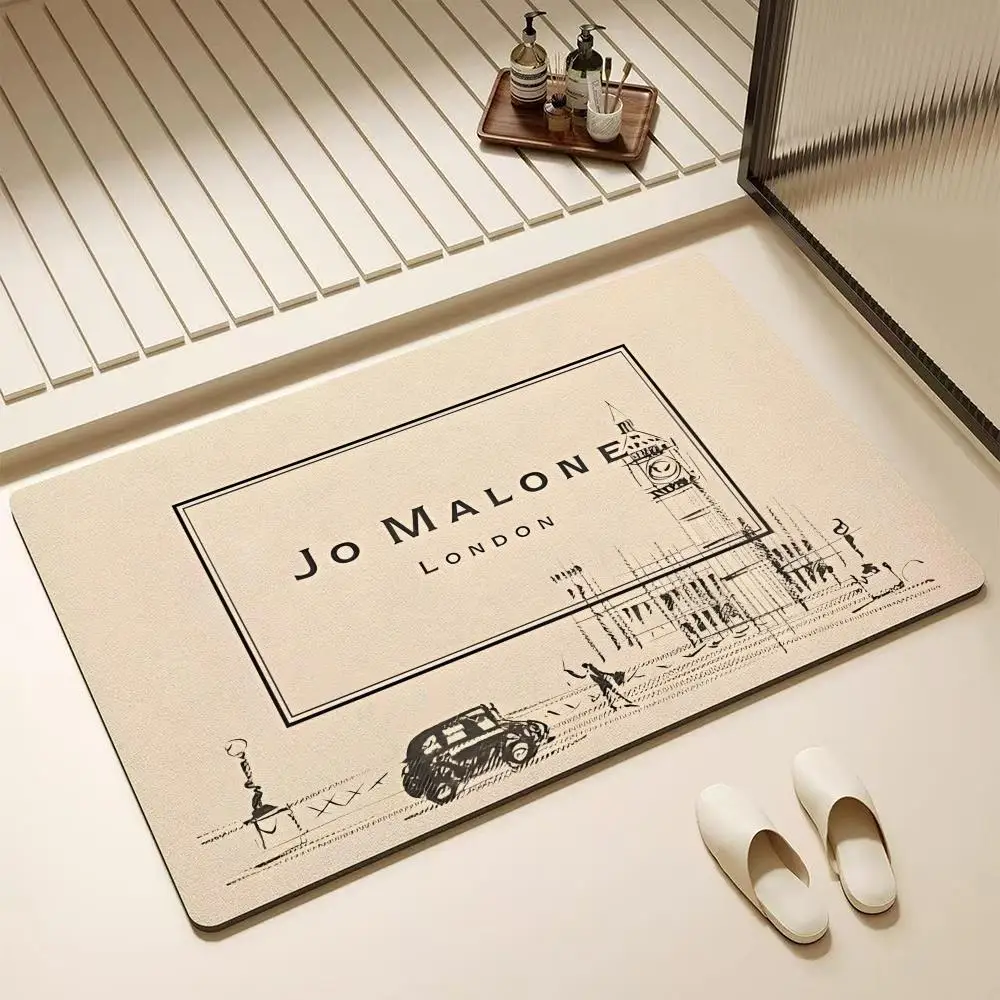 JO M-MALONE BRAND Floor Mat Diatomite Bath Mat – Highly Absorbent, Non-Slip, Quick-Drying Bathroom Rug