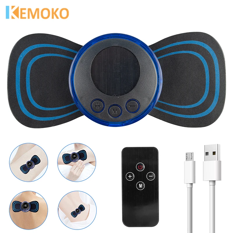

Electric Neck Massager EMS TENS Muscle Massage Stimulator Low Frequency Instrument Back Cervical Calf Patches 8 Modes 19 Gears