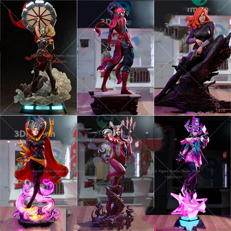 

1/24 1/18 Scale Devour Negative Energy Girl Dark Dimension Ruler Clea DIY Self-assembled GK 3D Resin Un-panited Doll White Model