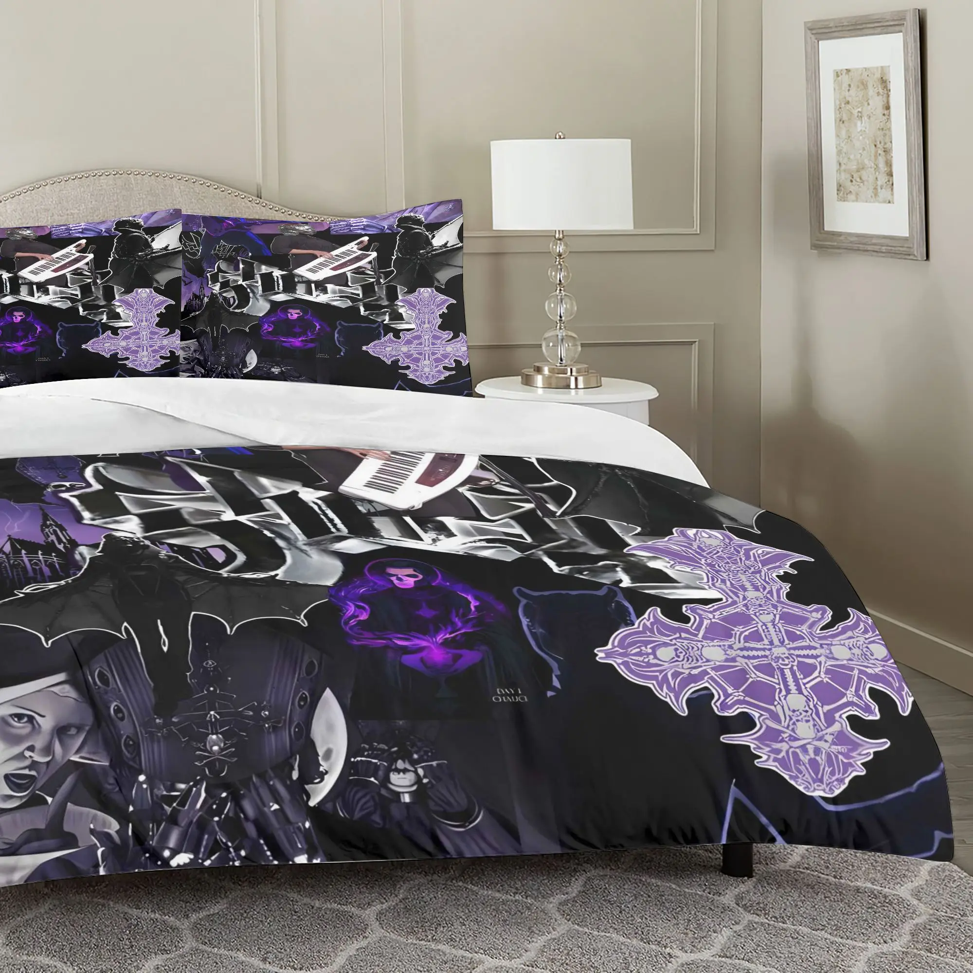 Customize The Everyday 3pcs Bedding Set from Ghost-Band Is Perfect for Compact Rooms, Spacious Beds, Or Communal Areas, Featurin