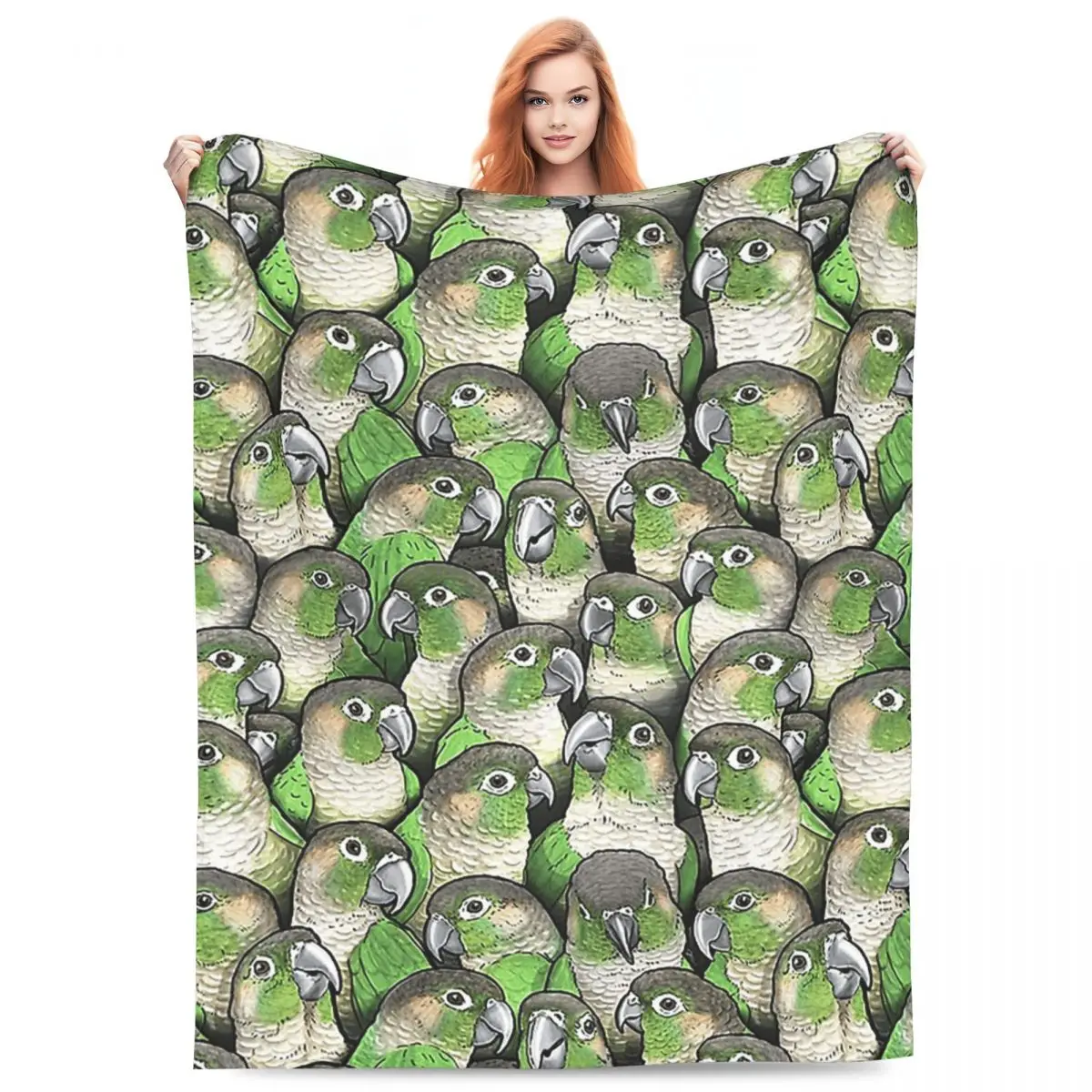 

Green-cheeked Conures Blanket Fleece Sofa Multi-function Throw Blankets for Couch Bedding Travel Throws Bedspread Quilt