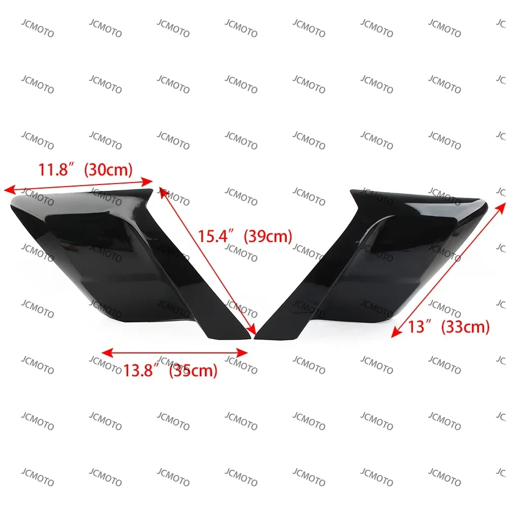 

For Harley Davidson Touring Road King Electra Glide FLHR FLHT FLHX FLTRX 2014-2022 2 Pcs Vivid Black Motorcycle Side Covers