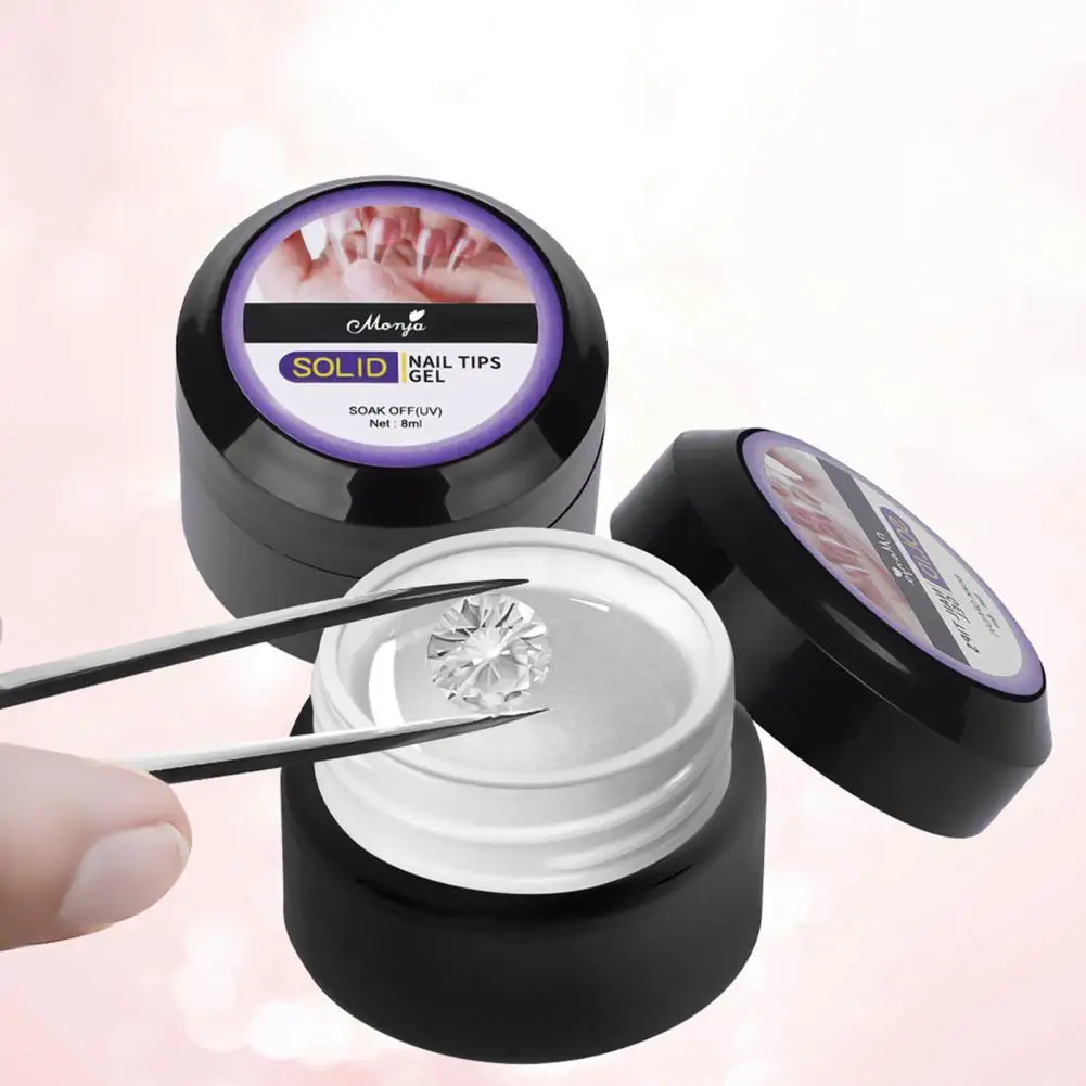 Versatile senza salviette Gel per unghie fai-da-te Manicure Colla forte appiccicosa Gel per unghie artificiale salvaspazio di manodopera Innocuo per salone di bellezza