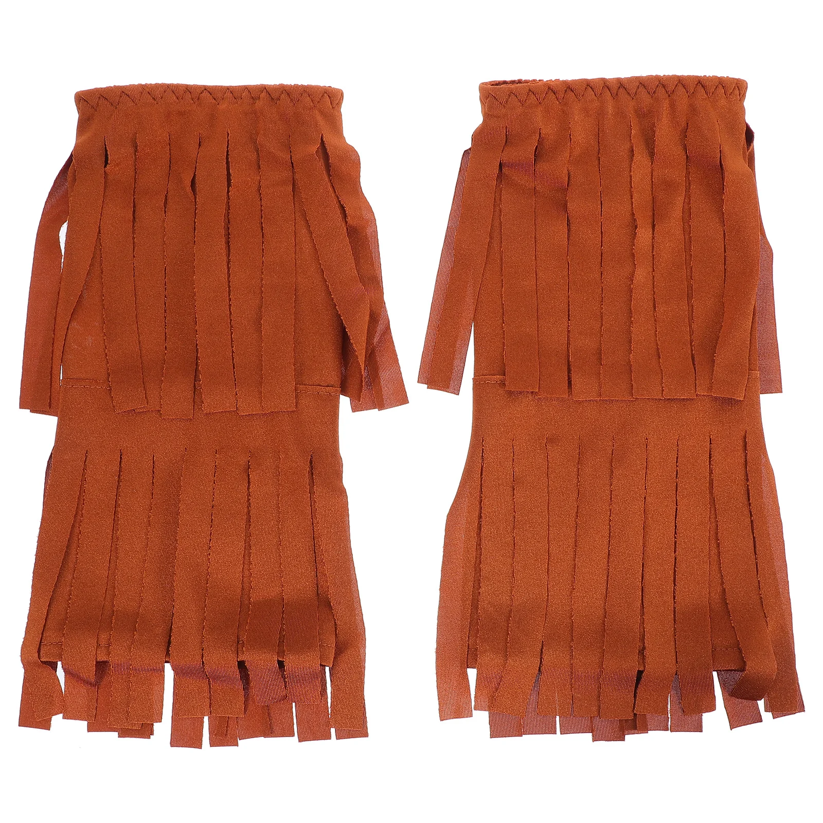 

Fringe Boot Covers Brown Decorative Tassel Accessories for Women Vintage Music Festival Stage Performance Shoe Boots