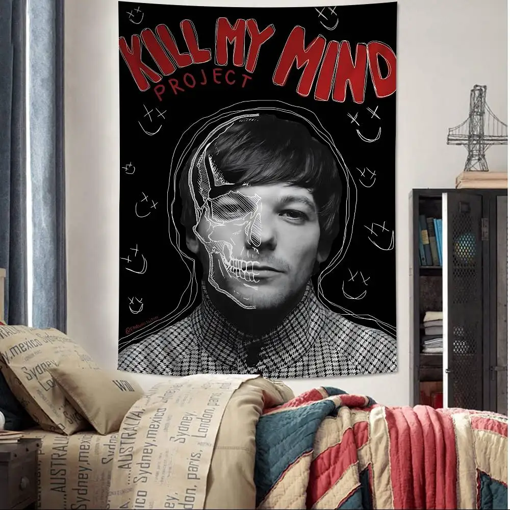 L-Louis Hot Singer T-Tomlinsons Hippie Wall Hanging Tapestries Bohemian Wall Tapestries Mandala INS Home Decor