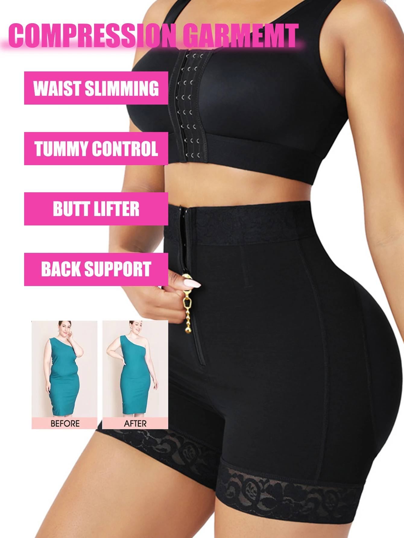 المرأة عالية الخصر ملابس داخلية سراويل بعد الولادة البطن تشكيل اللباس الداخلي شقة البطن السراويل بعقب رافع محدد شكل الجسم ملابس داخلية للتنحيل #4