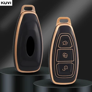 TPU Car Remote Smart Key Case, Shell Ford Fiesta Focus Focus 3 4 Mondeo Ecosport Kuga Focus St, Protector FOB Accessories, New 8 Main Sales Ford Key Cover - №3