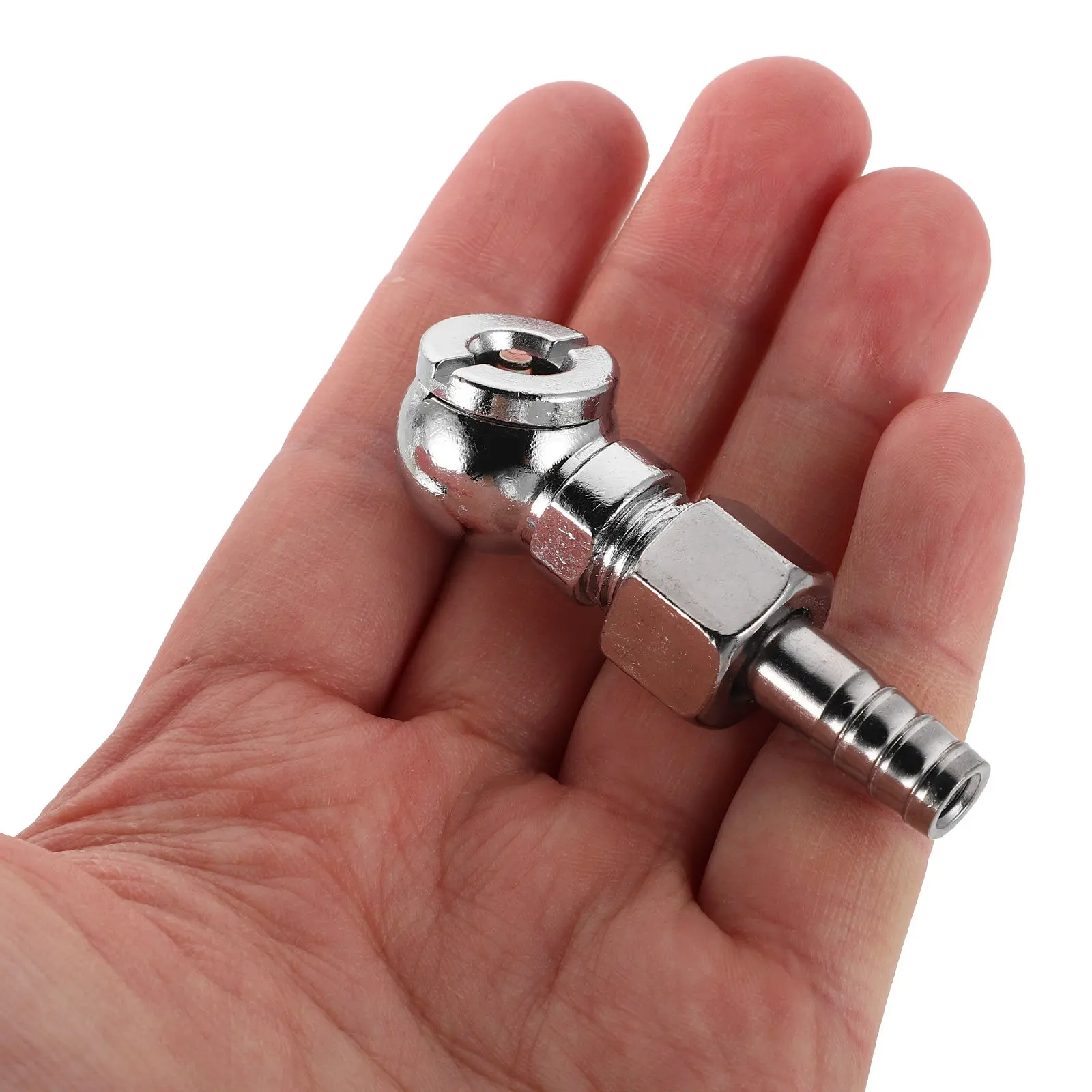 2Pcs Heavyduty Zinc Alloy Tire Inflator Chuck Ball Foot Quick Connect Nozzle for Car Truck Air Compressor Hose Tire Valve