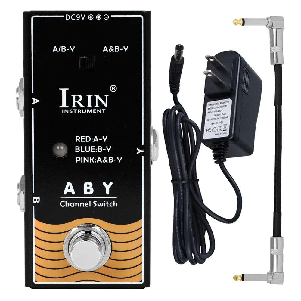 

IRIN RF-17 ABY Electric Guitar Effect Pedal True Bypass Dual Channel Audio Interface Pure Straight-Through Guitar Accessories
