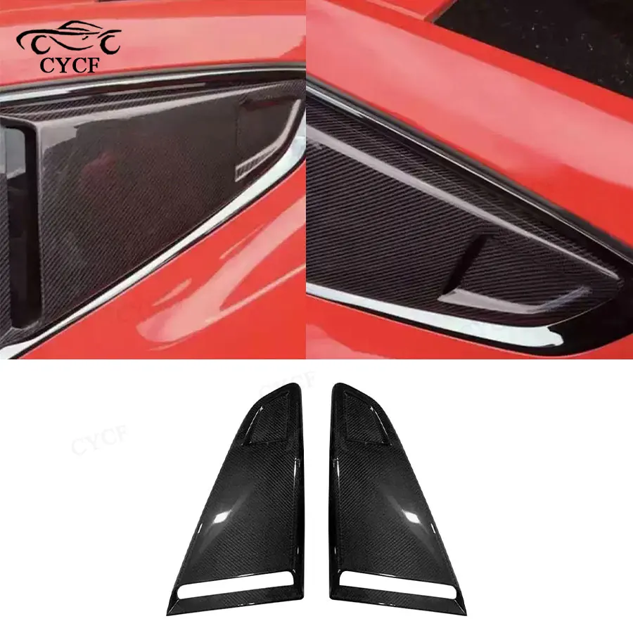 

Carbon Fiber Rear Window Blinds Side Window Blinds Vents for Ford Mustang 2015-2022 Auto Accessories