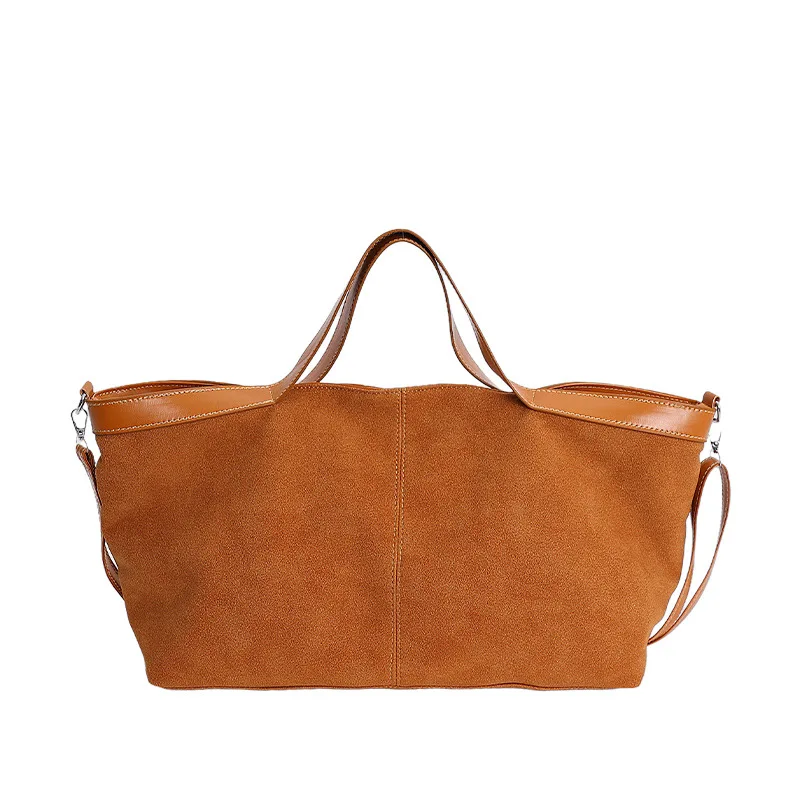 Large Capacity Casual Tote Bags For Women, Versatile Handbag Suede PU Leather Commuting Crossbody Shoulder Bag For Daily Used image 6