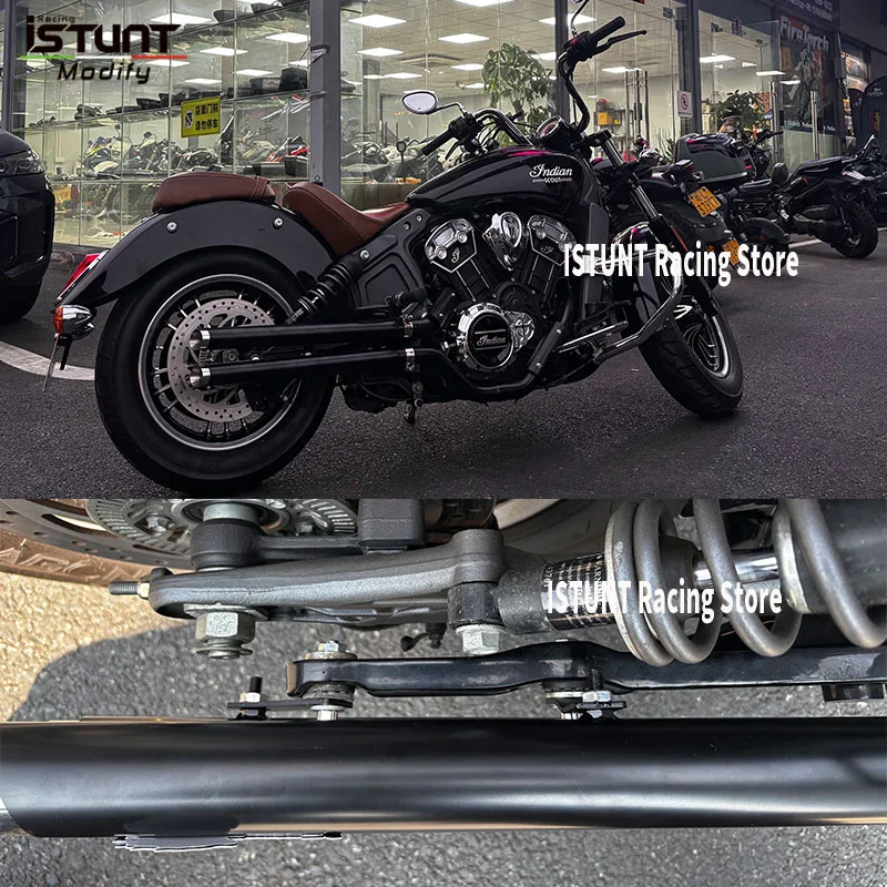 Motorcycle Exhaust System Muffler Exhaust Esoace Moto Slip On For Indian Scout Sixty Twenty Bobber Rogue Twenty Icon 2015 - 2024 view 3