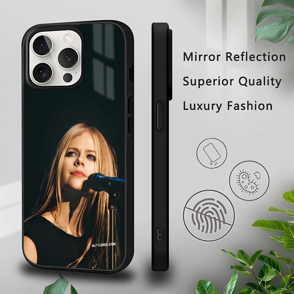 Singer A-Avril Lavigne Phone Case For IPhone 16 15 14 13 Pro Max 11 Mini Alex Mirror For Magsafe Wireless Charging Cover