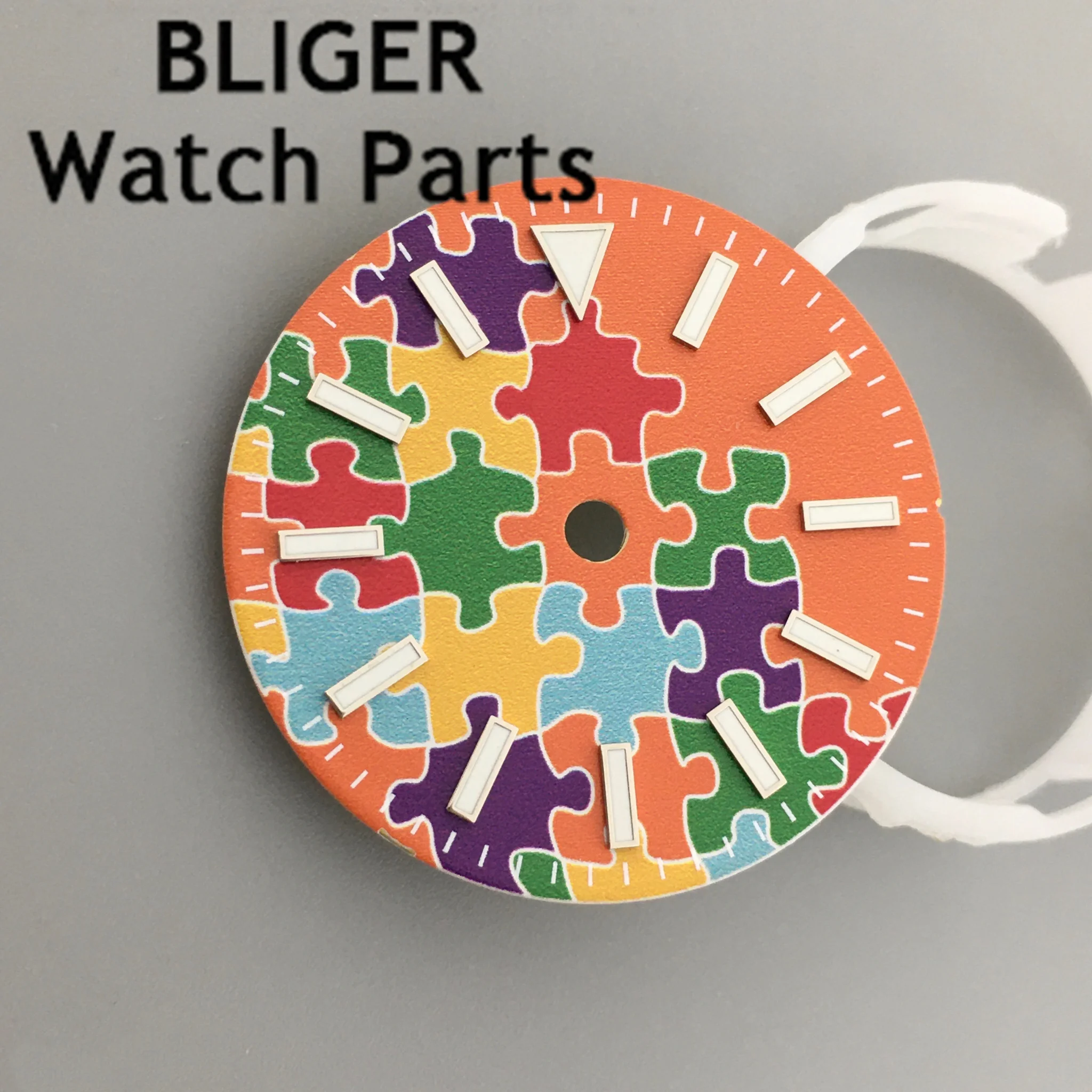 BLIGER 29 مللي متر ساعة برتقالية مينا مضيئة تناسب NH35 NH36 ETA2824 2836 ميوتا 8215 DG2813 3804 حركة