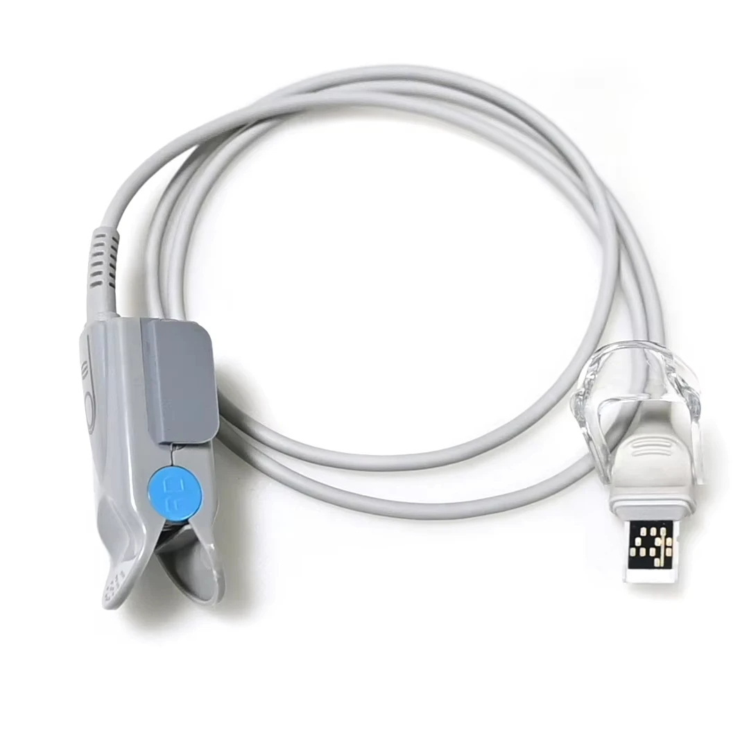 

Massimos 11p Rainbow Reusable Spo2 Sensor Probe Adult Clip Original Chip