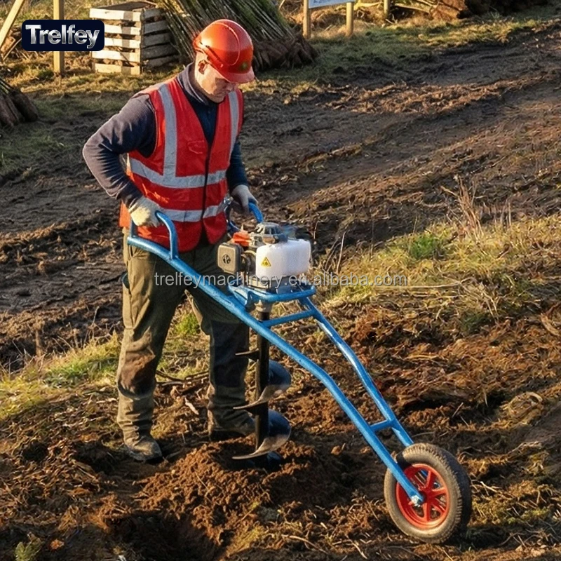 Wiertarka glebowa 99cc na kółk – Post Hole Digger recenzja i cena