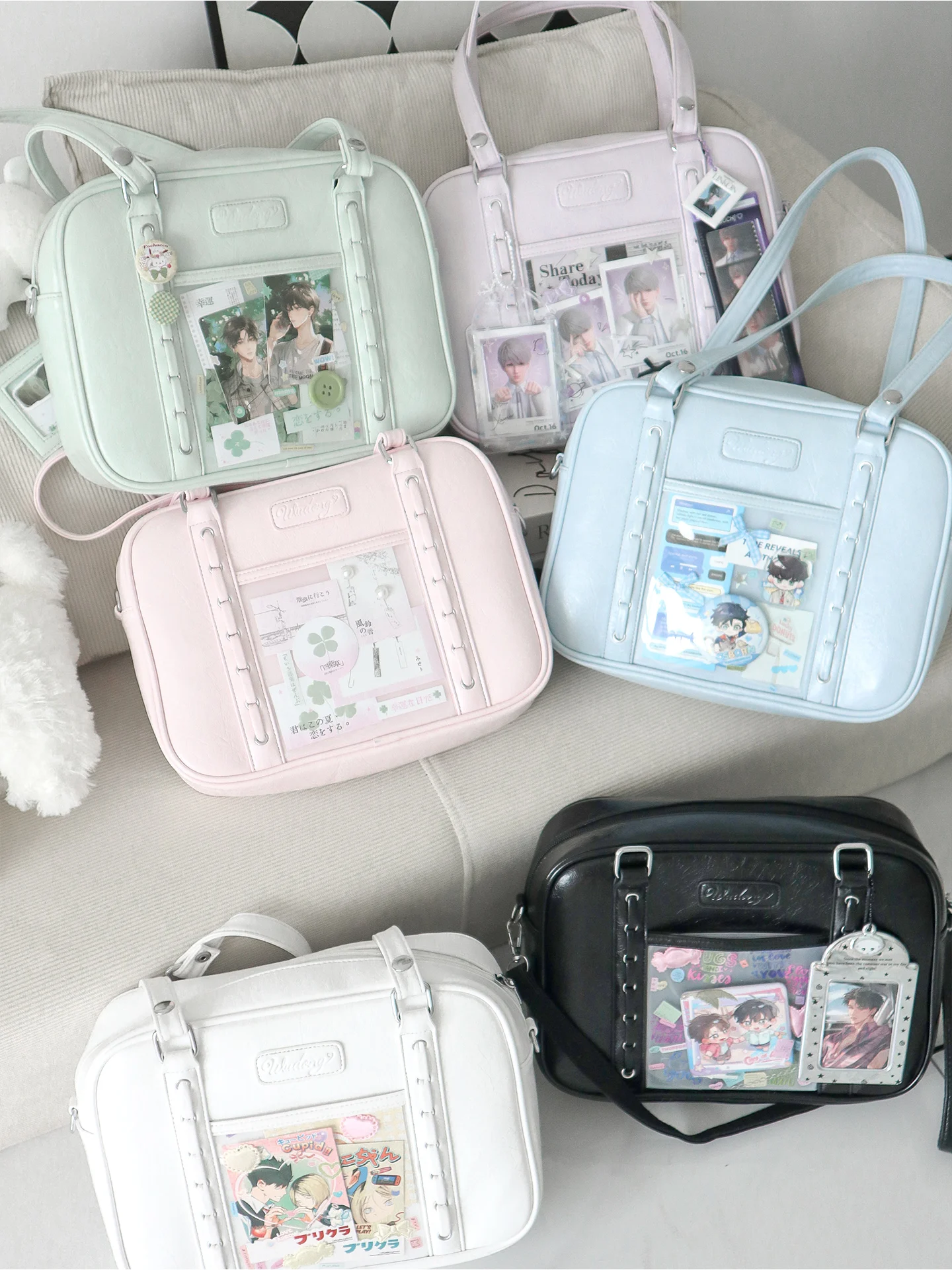 

Оригинальная универсальная прозрачная маленькая сумка для еды, женская сумка для комиксов, двумерная детская сумка Ltabag, квадратная сумка на плечо