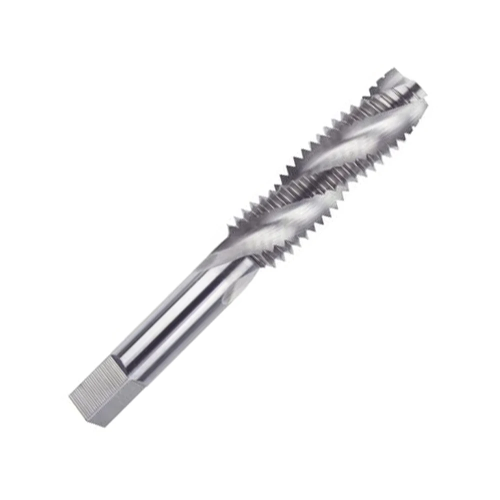 HUAZHICHUN 1PC 1/2-12-20/9/16-12-18/5/8-11-18/ 3/4-10-16/7/8-9-14/1-8-14/ Uncoated Spiral Flute Taps