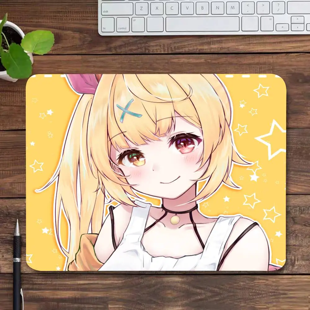 Anime Virtual Idol Hoshikawa Sara Mousepad Small LockEdge Mouse Pad For Gamers Computer Desk Pad Rectangular Anti-slip Rubber