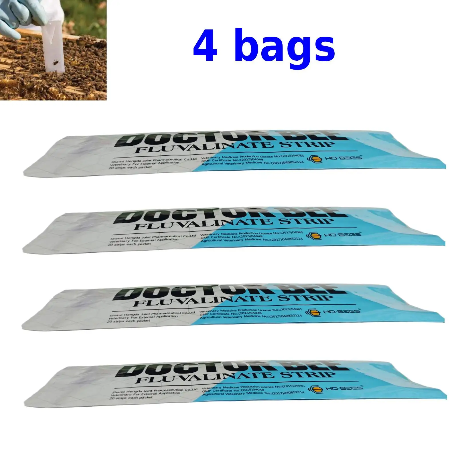4 Bags Plastic Strips Beekeeping Beehive Control Tools Beekeeping Supplies