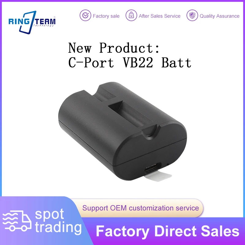 

For Godox V480 Flash 7.2V 2200mAh USB-C Rechargeable VB22 Batt w/ Smart Protection Hi-Cap 650 Full-Pwr Flashes 1.7s Recycle